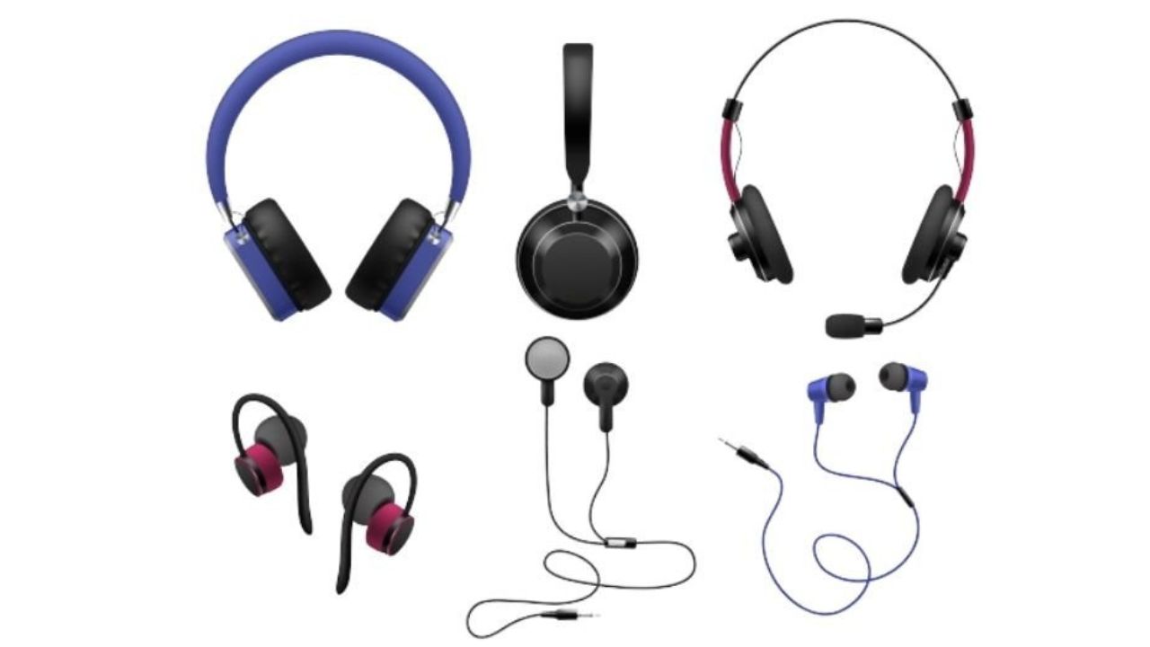 headphones, earphones, and headsets