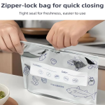 Eco Friendly Reusable Aluminium Foil Zip Lock Bag Frozen Meat Chicken Storage Packaging Fresh Keeping Bags for Frozen Food - Image 6