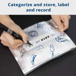 Eco Friendly Reusable Aluminium Foil Zip Lock Bag Frozen Meat Chicken Storage Packaging Fresh Keeping Bags for Frozen Food - Image 2